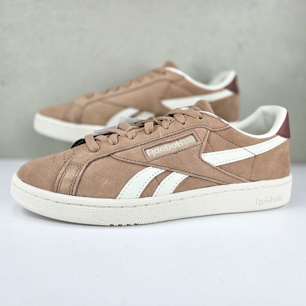 Reebok Women's Club C Grounds UK Scorched Earth Suede Sneakers Sz 10